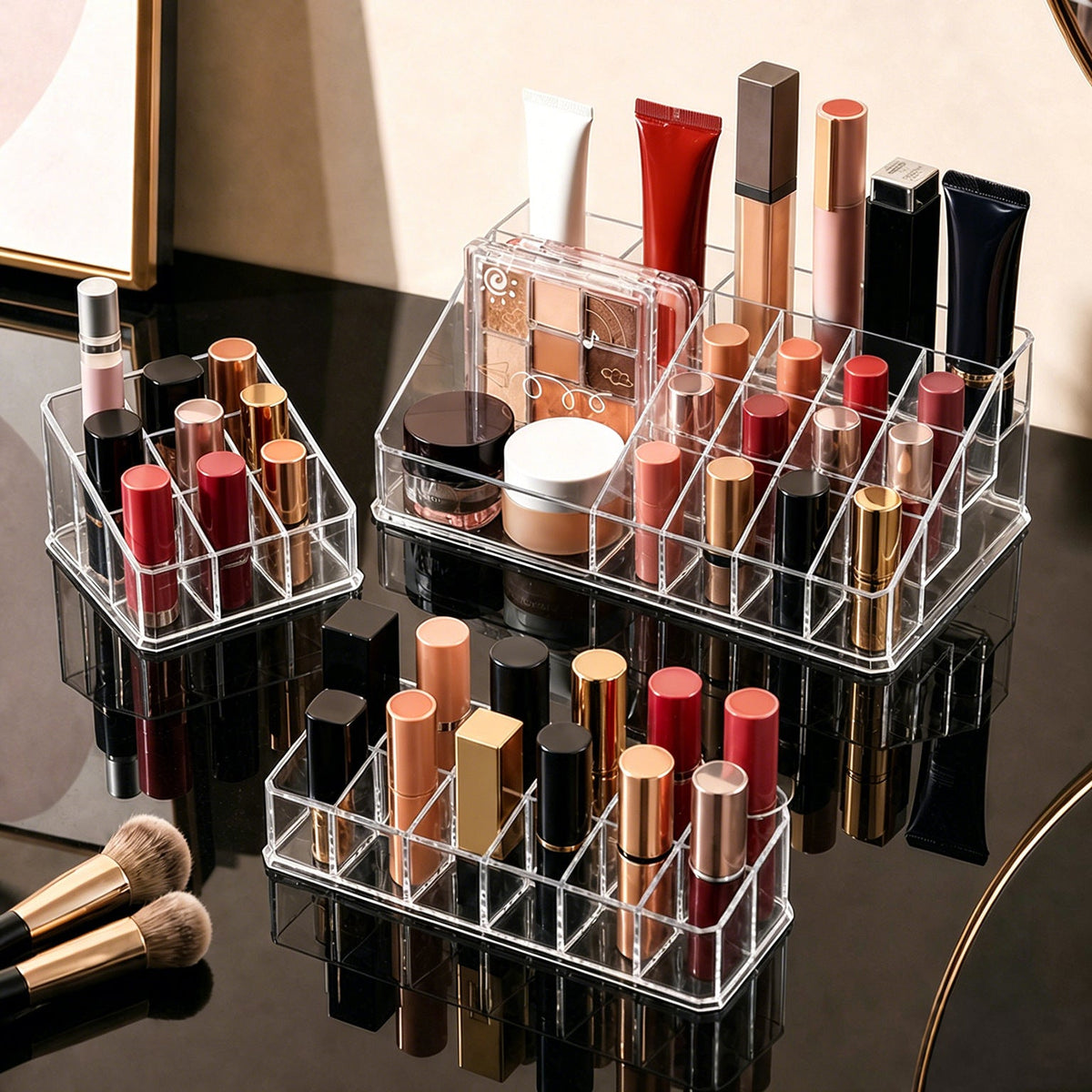 Clear Acrylic Makeup & Vanity Organizer