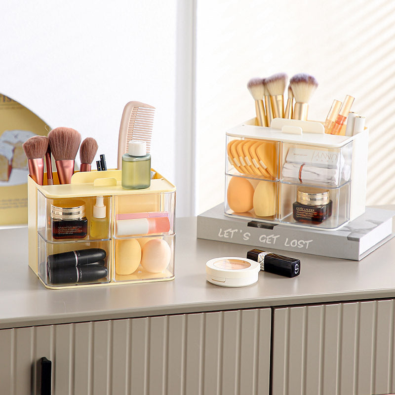 Desktop Cosmetic Organizer with Drawers