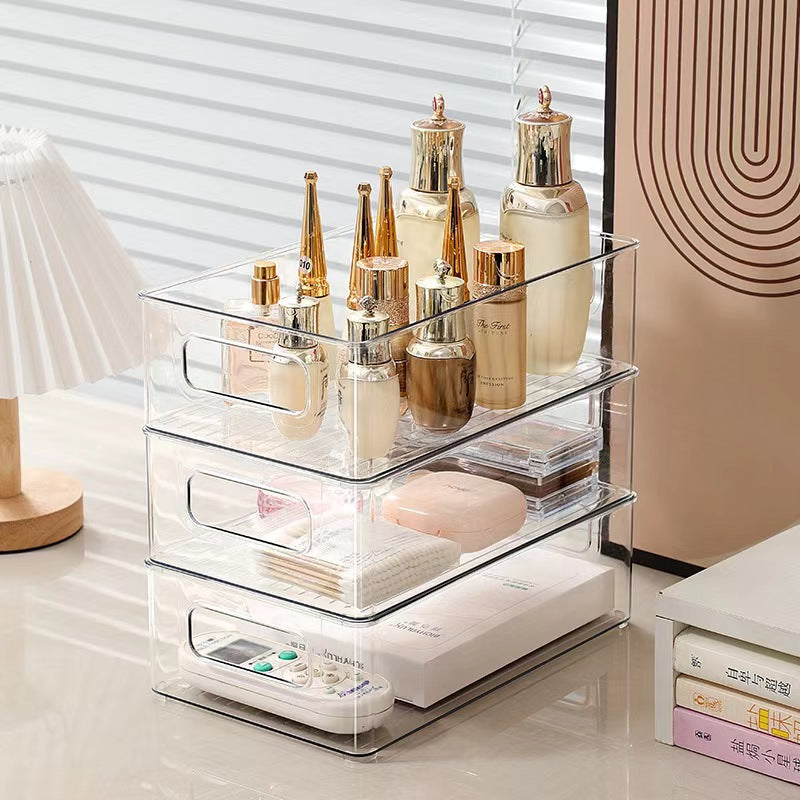 Clear Stackable Multi-Purpose Storage Bins