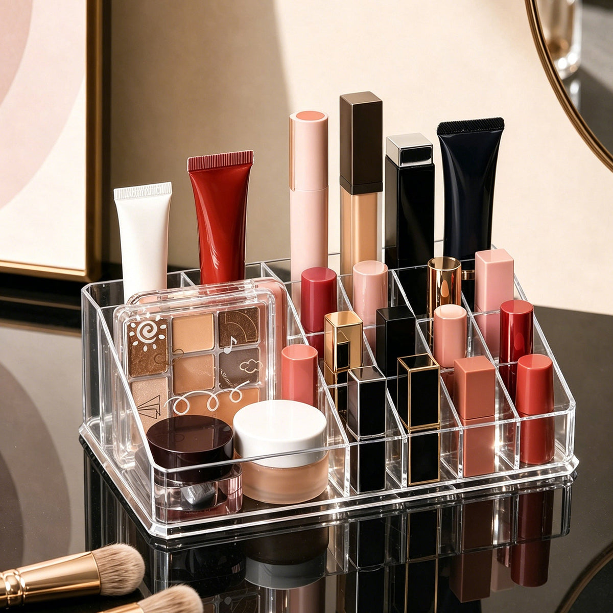 Clear Acrylic Makeup & Vanity Organizer