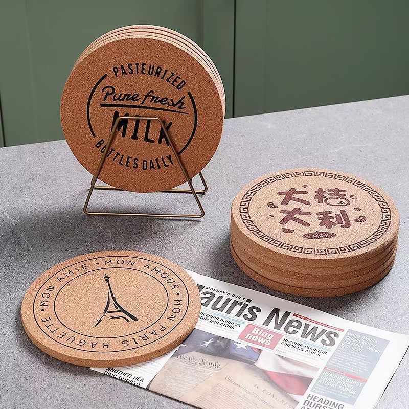 Floral Cork Drink Coaster