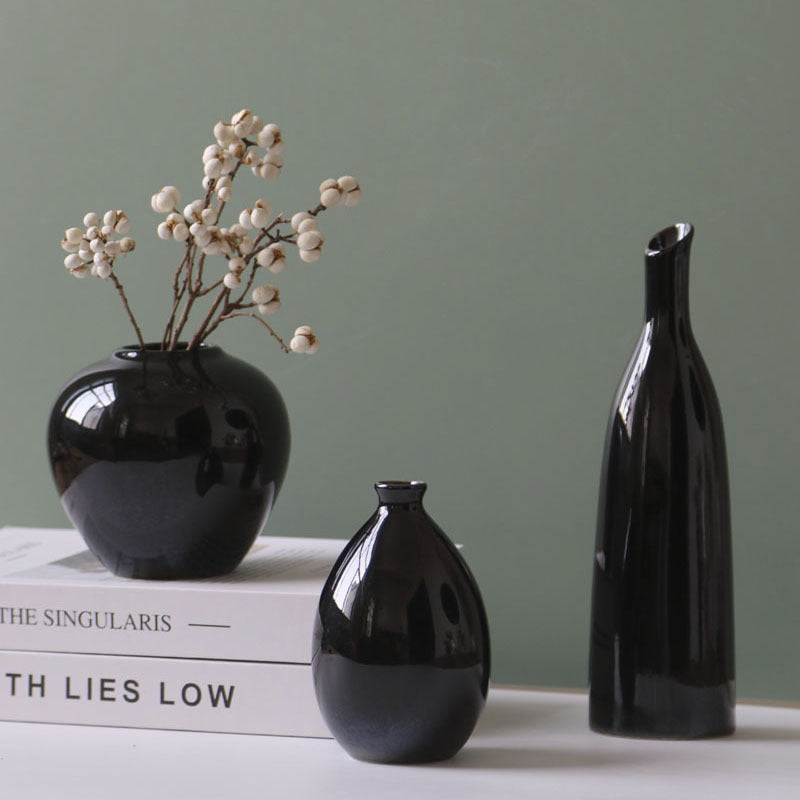 Minimalist Ceramic Bud Vase Set
