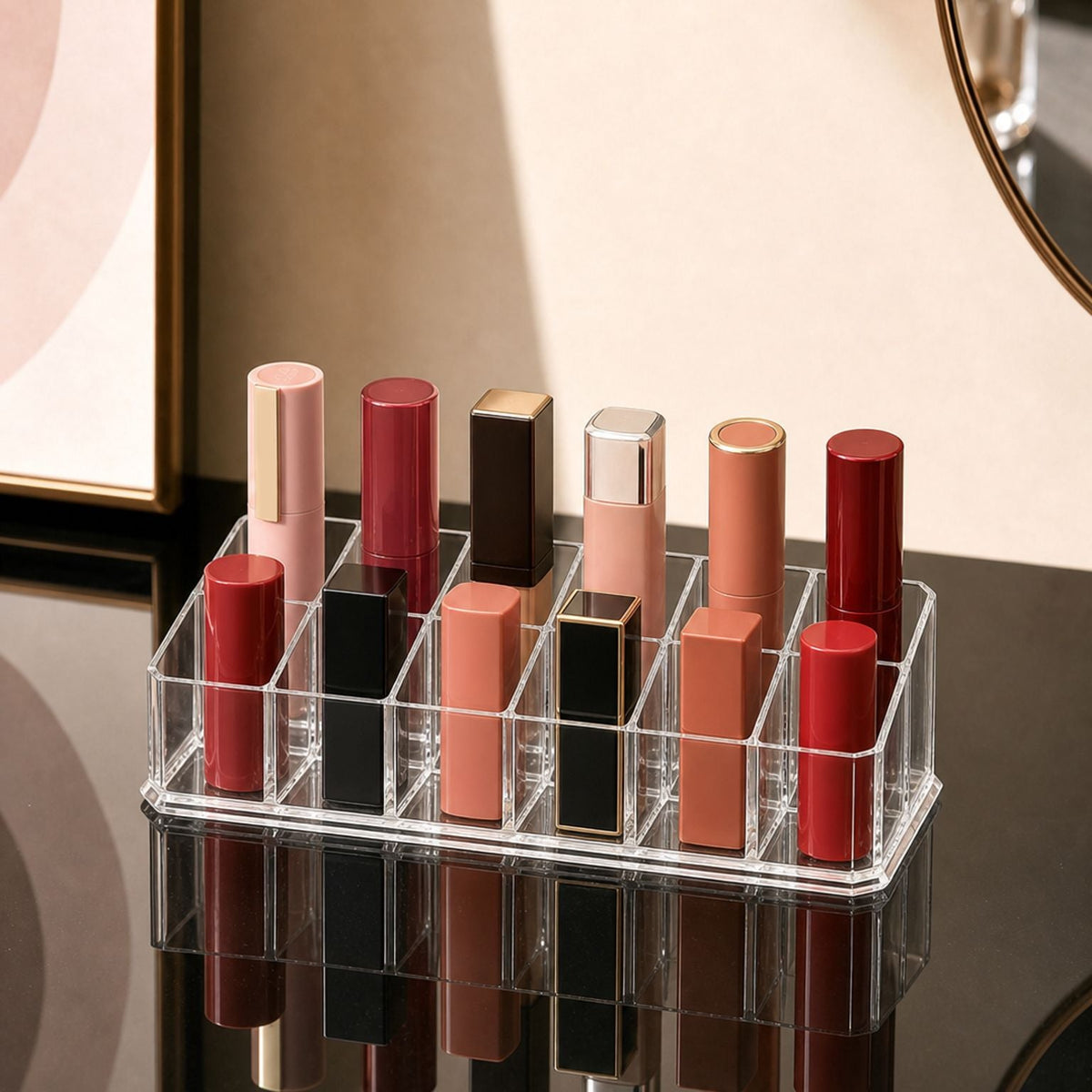 Clear Acrylic Makeup & Vanity Organizer