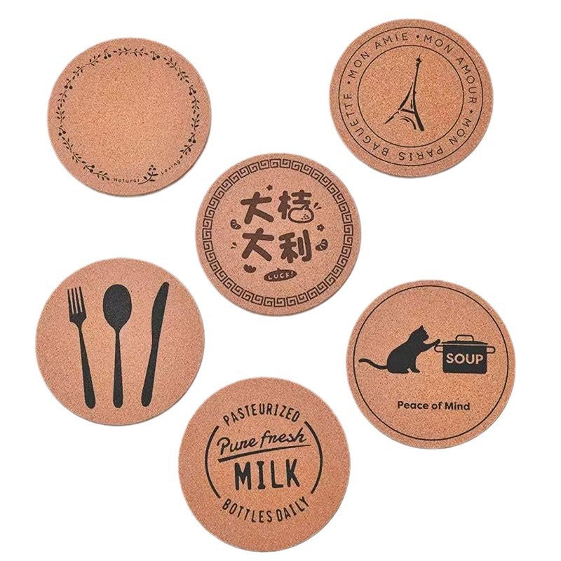 Floral Cork Drink Coaster